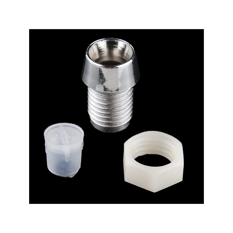 10 Pièces Porte-LED 5mm plastique argentée F5 Diodes LED – Image 2