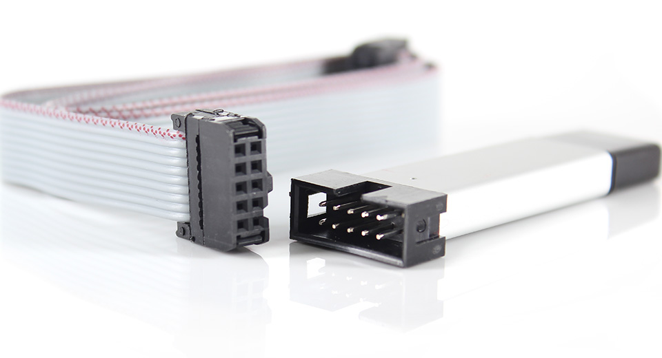 Mini USBISP USBASP Programador en aluminio para 51 Atmel AVR + protección contra sobrecorriente + luces de estado + límite de 64K + WIN7 64 - Imagen 7