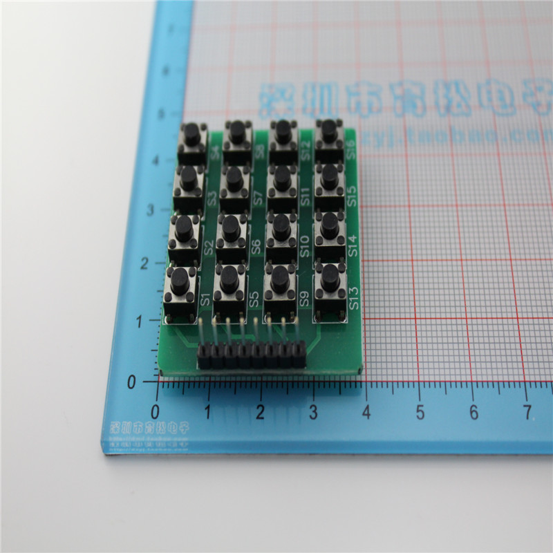 4x4 Key Matrix Keyboard Module with 16 Keys - Image 3