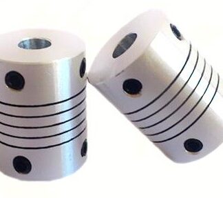 Accoppiatori flessibili in alluminio di 10mm x 10mm per Arduiner, SKU ARD002016. Disponibili su commessa. Questo alt-text è b