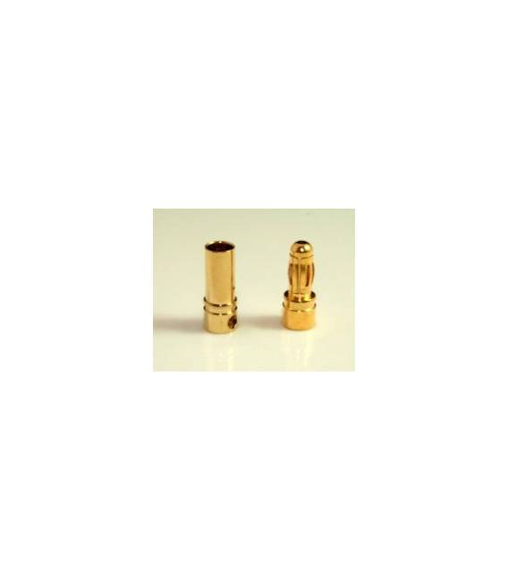 3.5mm 4.0mm Gold Bullet Banana Connector Plug for ESC Battery Motor - Image 2