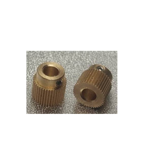 2 Pièces de Roues de Guide pour Extrudeur Imprimante 3D 40 Dents en Bronze – Image 2