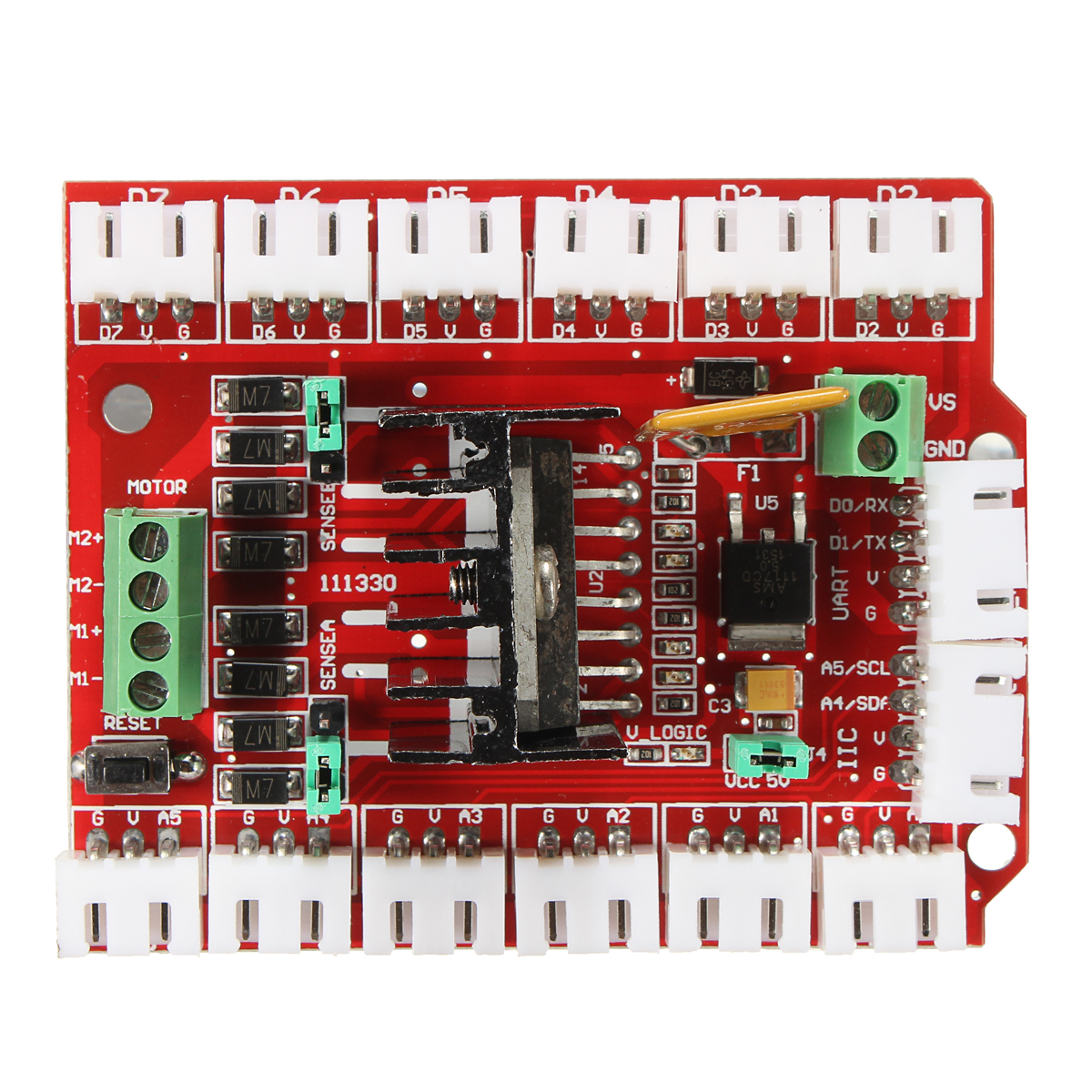 L298N Motor Driver Shield for Arduino DC and Stepper Motors - Image 5