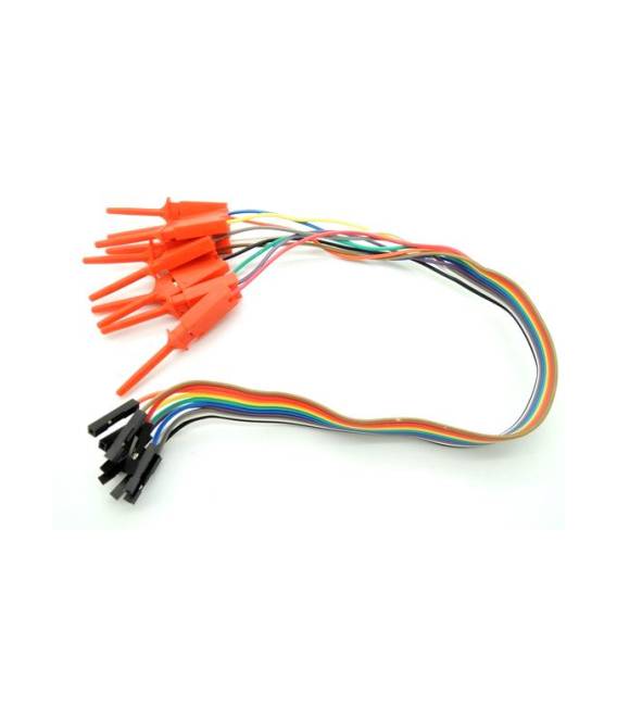 10 Pin Clip Test Hook with 30cm Dupont Cable Female - Image 2