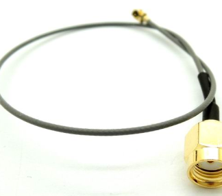 Antenna PR-SMA a U.FL di 20 cm per elettronica/maker, con connettore interno e viti interni. Disponibile in articolo ma sul b