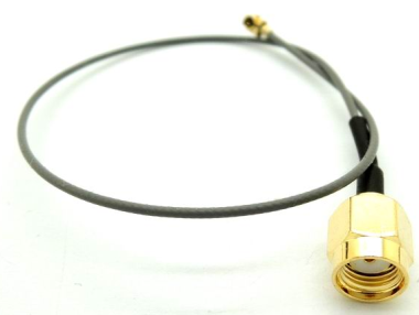 Antenna PR-SMA a U.FL di 20 cm per elettronica/maker, con connettore interno e viti interni. Disponibile in articolo ma sul b