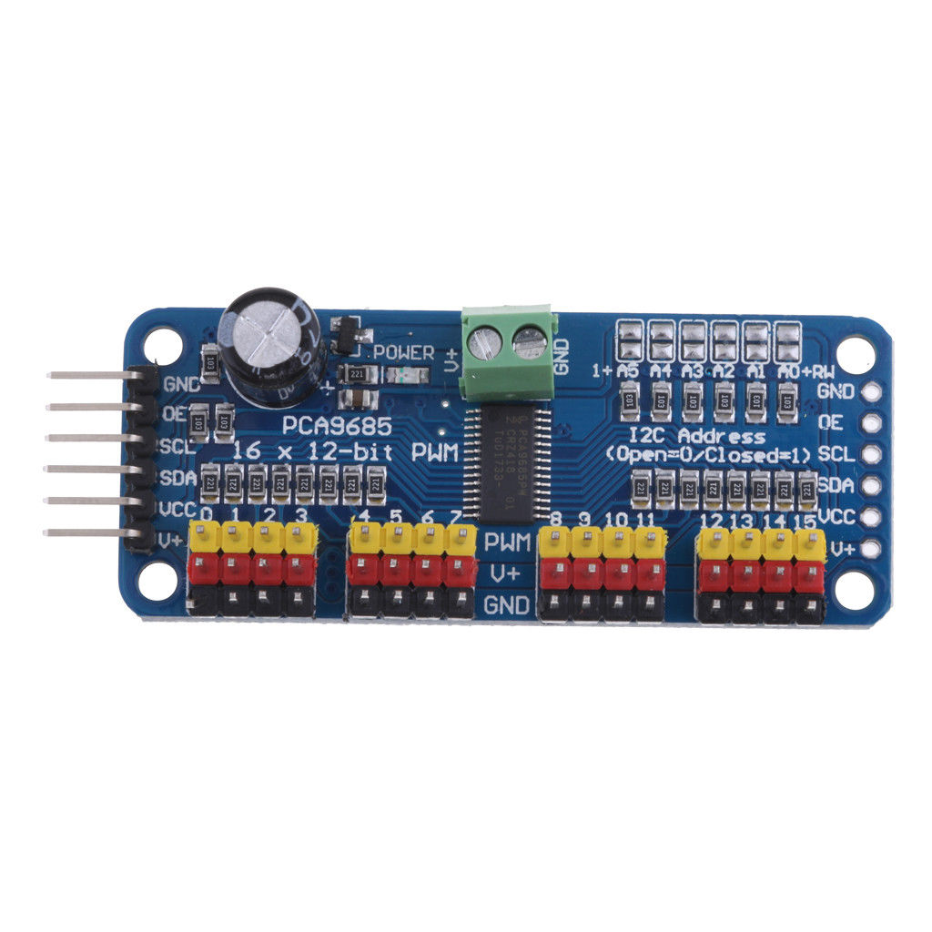 16-Channel 12-bit PWM Motor Expansion Shield PCA9685 I2C for Arduino - Image 6