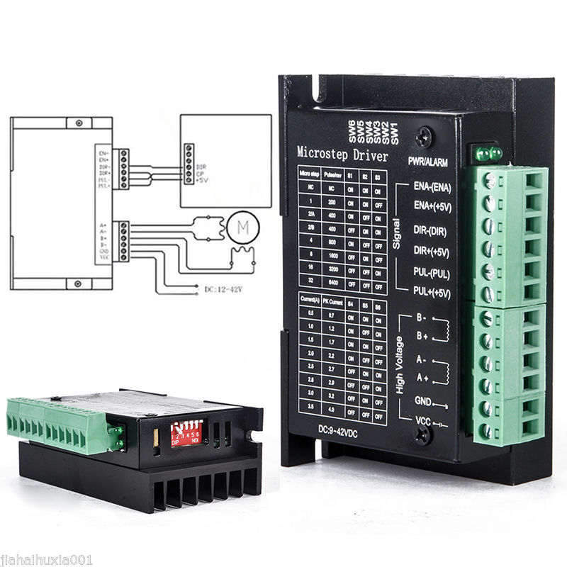 Einzelachse Schrittmotortreibercontroller TB6600 0,2-3,5A CNC-Schneider Laser 9V-42V – Bild 9
