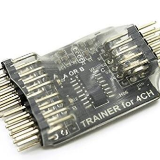 Controller Dual RX a 4 canali compatibile Futaba WFLY, ideale per allenatori e studenti di Arduiner. SKU ARD008373.