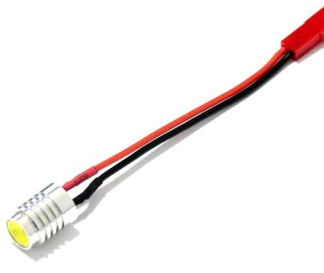 Illuminatore per fari lampada bianca 12V 1.5W adatta per navigazione notturna, ideale per modelli aerei e droni. SKU: ARD0083