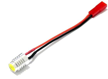 Illuminatore per fari lampada bianca 12V 1.5W adatta per navigazione notturna, ideale per modelli aerei e droni. SKU: ARD0083