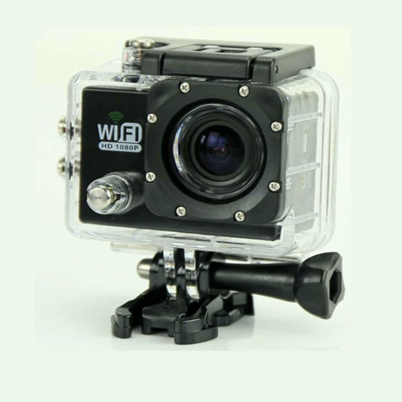 **Alt-text SEO/accessibilità:** Videocamera digitale sportiva HD impermeabile WiFi versione 2, Display LCD 170°. Cattura 1080