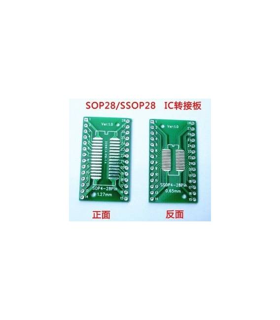 2 Pieces SOP28 SSOP28 TSSOP28 SMD to DIP 0.65 DIP 1.27mm Adapter Board - Image 2