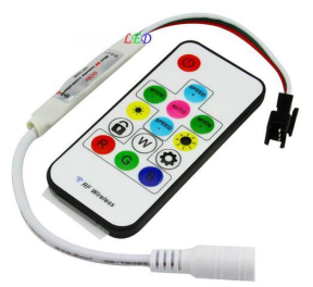 Striscia LED WS2812B da 5V con telecomando IR. Prodotto Arduiner, SKU ARD009092. Prezzo €11,29. Categorie: LED e illuminazion