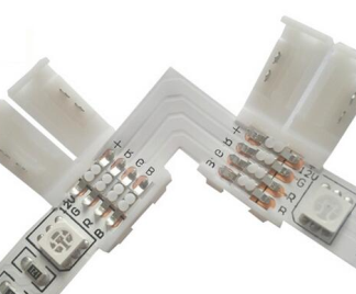 **Alt-text:** Cavetto PCB con WS2812 WS2811 RGB LED 4polo. Apposito connettore per progetti di elettronica maker, disponibile
