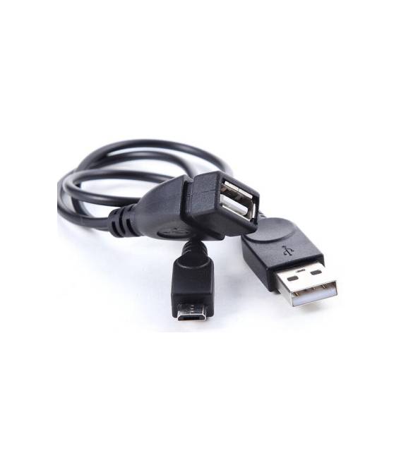 Micro USB OTG USB-Female-Anschlusskabel mit USB-Männlich-Ladefunktion – Bild 2
