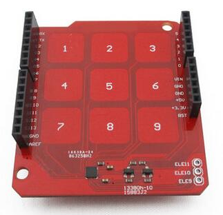 Modulo Produino MPR121 3x3 Capacitivo Touch Panel per Arduino. Dispositivo elettronico multilibro a 3 righe e 3 colonne con c