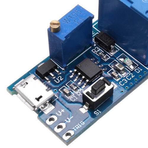 Module Temporisateur Relais NE555 Micro USB 5V-30V avec déclencheur timer 0-24 secondes réglable – Image 4