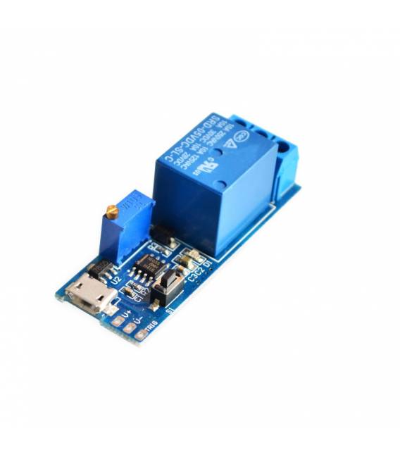 Module Temporisateur Relais NE555 Micro USB 5V-30V avec déclencheur timer 0-24 secondes réglable – Image 5