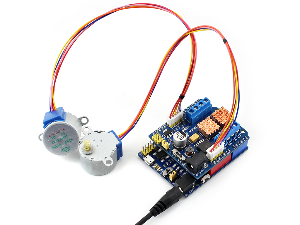 Carte d'extension de contrôle moteur L293D - Carte d'extension de commande de moteur pour Arduino Duemilanove Mega UNO 4 canaux pont H - Protection ESD – Image 2