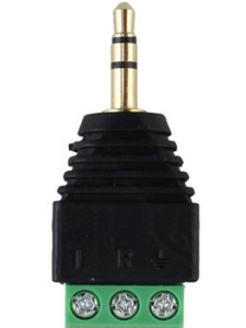 Connettore audio 3.5mm stereo maschio con morsetti a vite. Prodotto Arduiner, SKU ARD009407. Disponibile su backorder. Questa