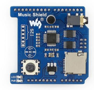 **Alt-text:** Shield Audio VS1053B per Arduino - Riproduzione e Registrazione. Prodotto per l'elettronica di maker, SKU ARD00