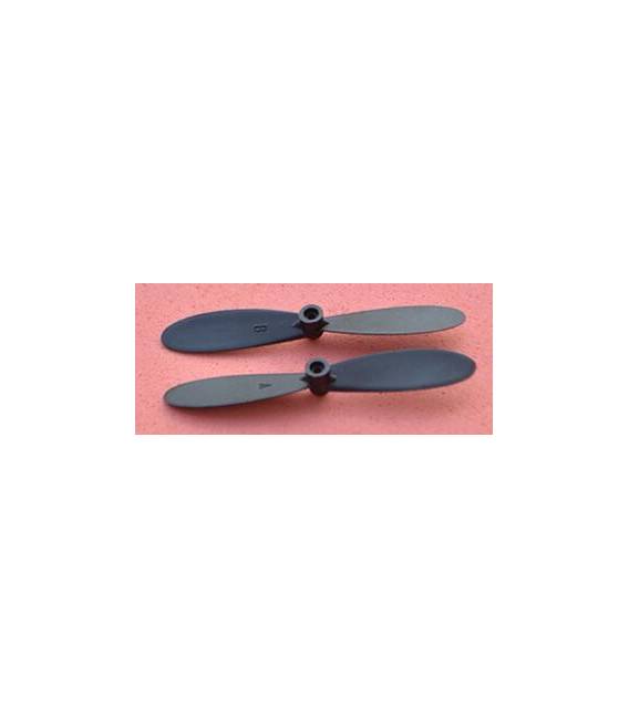 Paire d'hélices CW et CCW 75 mm x 10,5 mm pour moteurs N20 Diamètre de filetage 1mm – Image 2
