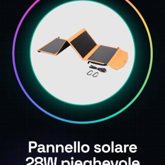 Panel solar plegable 28W IPX4