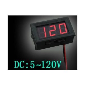 Voltmetro da pannello digitale Dc 5V - 120V a 2 fili