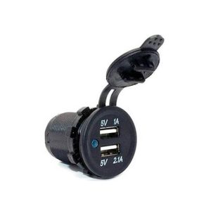 Caricabatteria universale per auto Dual USB Presa per caricabatterie per auto con luci a LED