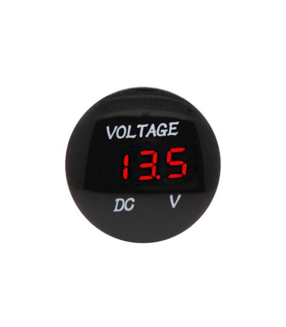 Voltmetro Digitale a LED per Auto e Moto 12V-24V