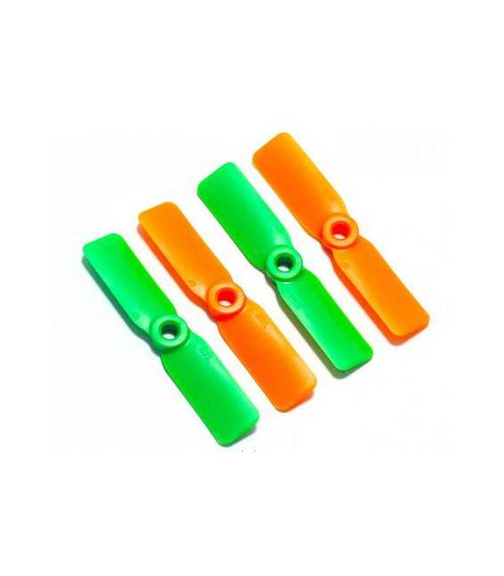 4045*2 Eliche 2 Pezzi CW + 2 Pezzi CCW Green and Orange