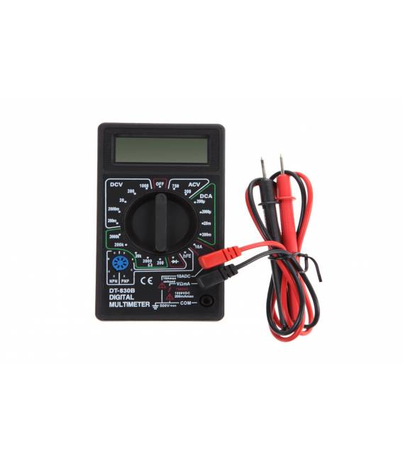 DT830B Tester digitale multimetro a batteria con puntali ampere