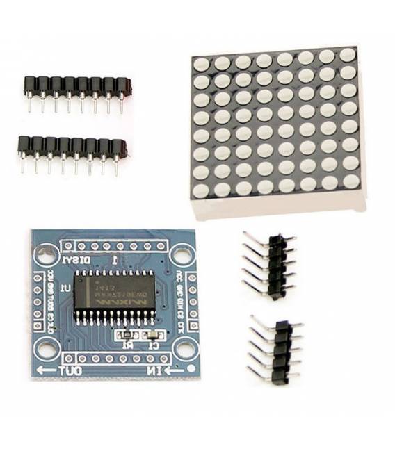 Microcontrollore MAX7219 con display Matrice LED KIT fai-da-te Modulo compatibile con Arduino