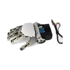 Mano destra Robot a cinque dita / Braccio manipolatore metallico / Mini mano bionica / Braccio robot umanoide / Pinza / Accessor