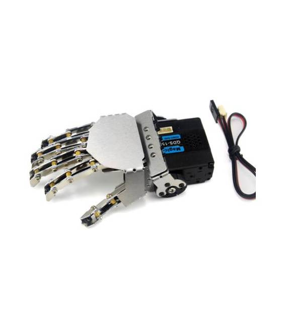 Mano destra Robot a cinque dita / Braccio manipolatore metallico / Mini mano bionica / Braccio robot umanoide / Pinza / Accessor