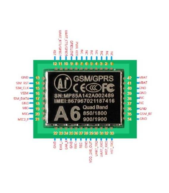 Modulo GPRS GSM Modulo A6