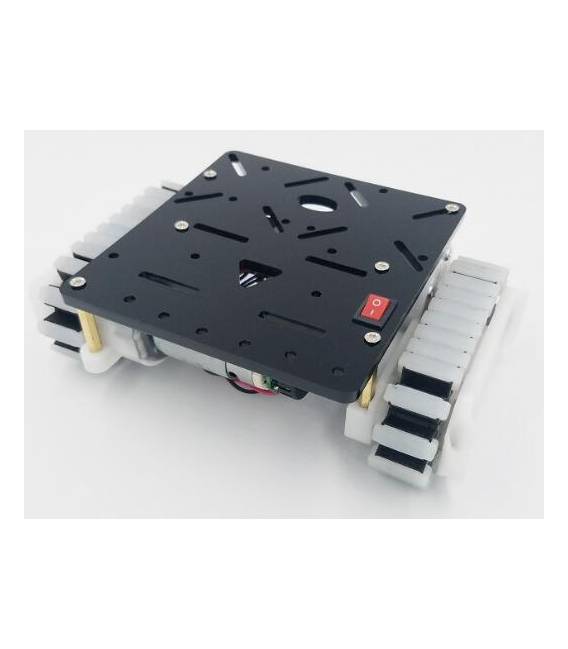 Chassis Robot Cingolato in Metallo con Motori DC a Ingranaggi Ridotti