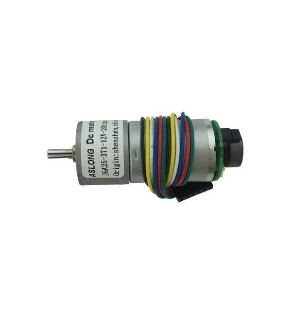 JGA25-371 DC Motore con encoder DC12V 1: 34RPM