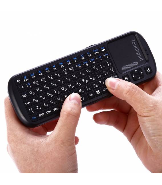 Tastiera Mini Wireless con Mouse Incorporato IpazzPort Plug&Play
