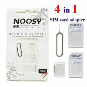 Adattatore Nano SIM verso Micro SIM e Standard SIM Kit 4 in 1