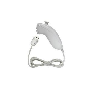 Wii Nunchuk, qualità originale, impugnatura sinistra cablata NINTENDO WII
