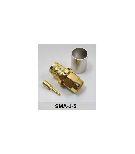 Connettore Adattatore SMA Maschio A Crimpare 5MM per Cavi Coassiali
