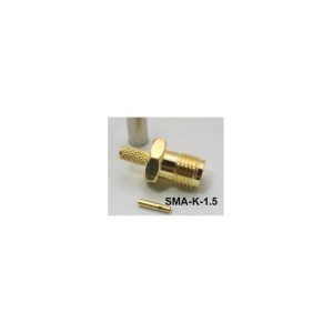 2 Pezzi Connettori Adattatori RP - SMA Femmina a Crimpare 1.5MM cavo Coassiale