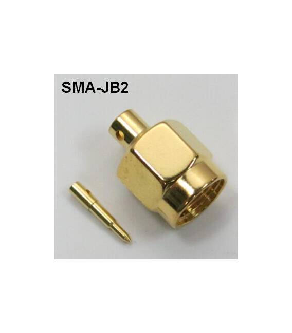 2 Pezzi SMA - Maschio foro 2.0mm connettore a saldare