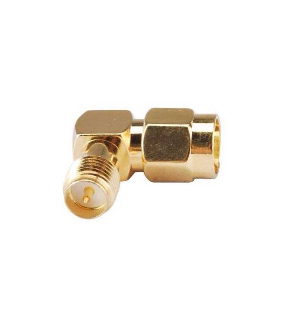 Connettore Adattatore RP - SMA Femmina a RP - SMA Maschio 90 Gradi
