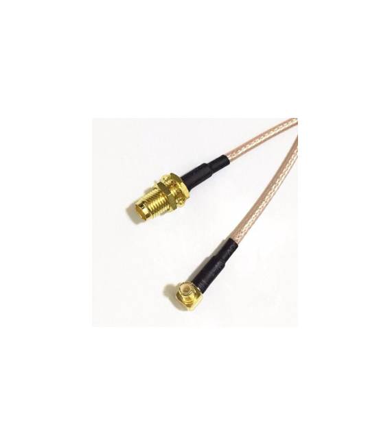 SMB-K Femmina all'interno di MCX-J Bend Maschio all'interno 15CM RG316 Cavo