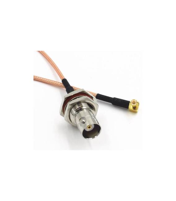 Cavo Connettore Tipo BNC Femmina a MCX Maschio 90 Gradi 15CM RG316
