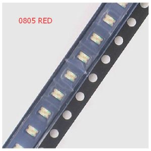 10 Pezzi 0805 LED SMD rosso, diodo LED a emissione di luce rosso, 3K / bobina