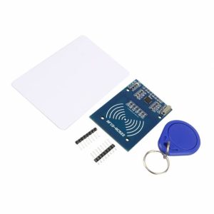 Modulo Lettore RC522 RFID Mifare RF Kit con Scheda RFID e Portachiavi RFID (versione blu)